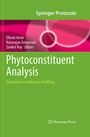 "Springer Protocols", "Editors: Dhruti Amin, Natarajan Amaresan, Sanket Ray", "Phytoconstituent Analysis", Grün und Pink.