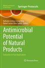 Titel: „Antimicrobial Potential of Natural Products“. Grün-orange Farben, Springer Protocols Logo.