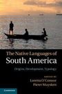 "The Native Languages of South America" von Loretta O'Connor, Pieter Muysken. Silhouetten in einem Kanu bei Sonnenuntergang.