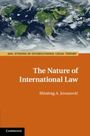 „The Nature of International Law“, Miodrag A. Jovanović, Weltkarte oben, oranger Hintergrund unten.