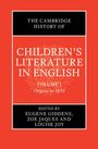 "The Cambridge History of Children's Literature in English, Volume I, Origins to 1830, edited by Giddens, Jaques, Joy." In Rot- und Schwarzton.