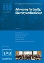 Titel "Astronomy for Equity, Diversity and Inclusion", darunter Editorenliste. Oben links "IAU Symposium 358". Unten ein Logo.