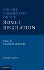 : Concise Commentary on the Rome I Regulation, Buch