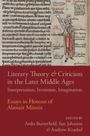 : Literary Theory and Criticism in the Later Middle Ages, Buch