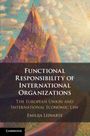"Functional Responsibility of International Organizations" steht über einem Berg in Sonnenlicht.