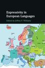 „Expressivity in European Languages“ oben, darunter „Edited by Jeffrey P. Williams“. Europakarte mit Sprachverteilung.