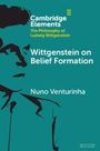Cambridge Elements: Wittgenstein on Belief Formation von Nuno Venturinha. Illustration eines stilisierten Gesichts.