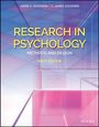 Titel: "Research in Psychology: Methods and Design, Ninth Edition". Autoren: Kerri A. Goodwin, C. James Goodwin. Hintergrund: Geometrische Formen.