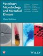 Titel: Veterinary Microbiology and Microbial Disease, Third Edition. Autoren: P J Quinn, B K Markey, F C Leonard, und andere. Das Cover zeigt vier mikroskopische Aufnahmen von Mikroben und Bakterien, darunter ein Schimmelpilz und Probenröhrchen.