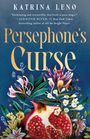 "Persephone's Curse" steht in großen Buchstaben. Darunter farbenfrohe Blumen und ein aufgeschnittener Granatapfel.