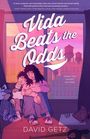 „Vida Beats the Odds“, „Family ties can set you free.“, David Getz. Illustration: Zwei Personen umarmen sich am Fenster.