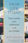 „FROM LIFE ITSELF: Turkey, Istanbul, and a Neighborhood in the Age of Erdoğan. SUZY HANSEN.“ Hintergrund: Himmel, Mosaikmuster.