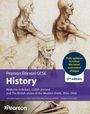 Text auf lila Hintergrund: "Pearson Edexcel GCSE History". Zeichnungen von Muskelstudien eines männlichen Oberkörpers.