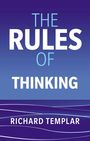 "The Rules of Thinking" von Richard Templar. Der Hintergrund ist blau mit geschwungenen Linien am unteren Rand.