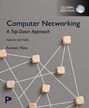 "Computer Networking: A Top-Down Approach, Ninth Edition, Kurose | Ross", globusähnliches Logo, Netzwerkdiagramm.