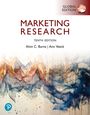 "Marketing Research, Tenth Edition, Alvin C. Burns, Ann Veeck. Farbiges abstraktes Landschaftsillustration."