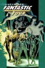 "Ultimate Fantastic Four" über einer Illustration. Figuren wie Marionetten von einer riesigen Figur kontrolliert.