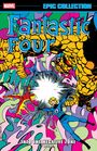 Text: "Epic Collection", "Fantastic Four", "Into the Negative Zone", "Byrne". Illustration mit vier Helden in buntem Raum.