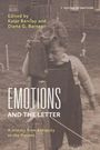 TEXT: "Edited by Katie Barclay and Diana G. Barnes. EMOTIONS AND THE LETTER. A History from Antiquity to the Present."  
Ein Kind spielt draußen.