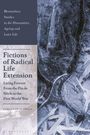 Titel: "Fictions of Radical Life Extension". Autor: James Aaron Green. Abstrakte Illustration in blauen und grauen Tönen.