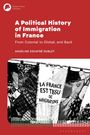 Titel: "A Political History of Immigration in France". Bild zeigt bunte Stoffe.