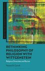 „RETHINKING PHILOSOPHY OF RELIGION WITH WITTGENSTEIN“. Abstrakte Malerei in Rot, Grün und Gelb. Autor: Thomas D. Carroll.