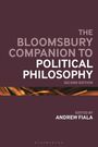 "The Bloomsbury Companion to Political Philosophy, Second Edition, edited by Andrew Fiala." Dunkles Design mit orangen Akzenten.