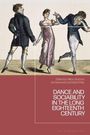 Titel: "Dance and Sociability in the Long Eighteenth Century". Illustration: Drei Personen tanzen in historischer Kleidung.