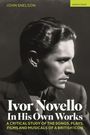 "Ivor Novello In His Own Works" von John Snelson. Schwarz-weiß Foto eines Mannes im Profil, stilvoll gekleidet.