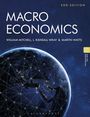 "MACROECONOMICS, 2ND EDITION, William Mitchell, L. Randall Wray & Martin Watts. Bild eines erleuchteten Erdballs mit Netzlinien."