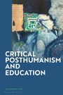 Buchtitel: Critical Posthumanism and Education. Illustration mit einer fantasievollen, blauen und mystischen Szenerie.