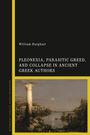 William Burghart: PLEONEXIA, PARASITIC GREED, AND COLLAPSE IN ANCIENT GREEK AUTHORS. Unten antike Ruinen am Wasser.