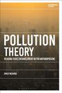 „POLLUTION THEORY: READING TOXIC ENTANGLEMENT IN THE ANTHROPOCENE“ von Emily McAvan. Skyline mit gelbem Himmel.
