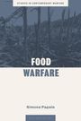 "STUDIES IN CONTEMPORARY WARFARE", "FOOD WARFARE", "Simone Papale". Kahles Feld mit abgeschnittenen Stängeln, Berge im Hintergrund.