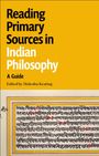 Titel: Reading Primary Sources in Indian Philosophy. Herausgegeben von Malcolm Keating. Darunter: Text in Sanskrit mit Rahmen.