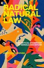 Text: "RADICAL NATURAL LAW. THE CRITICAL STANDPOINT OF ANIMALS AND NATURE. JOSEPHINE DONOVAN." 
Bunte abstrakte Muster.