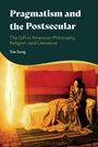 „Pragmatism and the Postsecular“ von Tae Sung. Eine melancholische, sitzende Person in warmer Farbgebung.