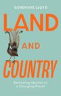 "LAND AND COUNTRY" steht groß in Orange. Darunter: "Rethinking Identity on a Changing Planet". Illustration: Vogel mit imposanten Federn.