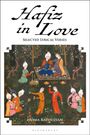 "Hafiz in Love: Selected Lyrical Verses." Eine persische Illustration zeigt Menschen auf einem Teppich in einem Garten sitzend.