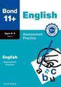 Bond 11+, English Assessment Practice, Ages 8–9, Year 4. Ein Siegel mit "11+ Exam Success". Illustration einer Hand mit Stift.