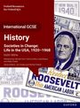 International GCSE History: Societies in Change: Life in the USA, 1920–1968. Bild von Roosevelt mit Wahlplakat-Design.