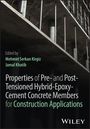 Text: "Properties of Pre- and Post-Tensioned Hybrid-Epoxy-Cement Concrete Members for Construction Applications." Im Hintergrund Baustelle.