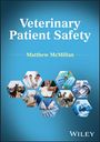 "Veterinary Patient Safety" und "Matthew McMillan" auf blauem Hintergrund, mit Hexagon-Bildern von Tierärzten und Tieren.