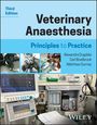 "Third Edition. Veterinary Anaesthesia: Principles to Practice" steht groß. Bilder von Tieren und medizinischen Geräten sind sichtbar.