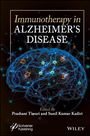 "Immunotherapy in Alzheimer's Disease" steht oben. Darunter eine Illustration eines Gehirns mit leuchtenden Verbindungen.