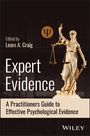 Text: "Edited by Leam A. Craig. Expert Evidence. A Practitioners Guide to Effective Psychological Evidence. Wiley." Statue der Justitia.