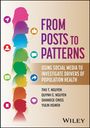 FROM POSTS TO PATTERNS. Silhouetten in Regenbogenfarben, Symbole für soziale Medien, Texte zum Thema Gesundheit.