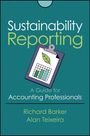 „Sustainability Reporting: A Guide for Accounting Professionals“ von Richard Barker, Alan Teixeira. Bild eines Klemmbretts.