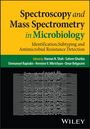 "Spectroscopy and Mass Spectrometry in Microbiology" Titel eines Buches mit Namen von Herausgebern und einem Wellenmuster.