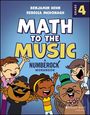 "Math to the Music: A NUMBEROCK Workbook, Grade 4." Illustrationen von jubelnden Kindern und einem fröhlichen Biber.